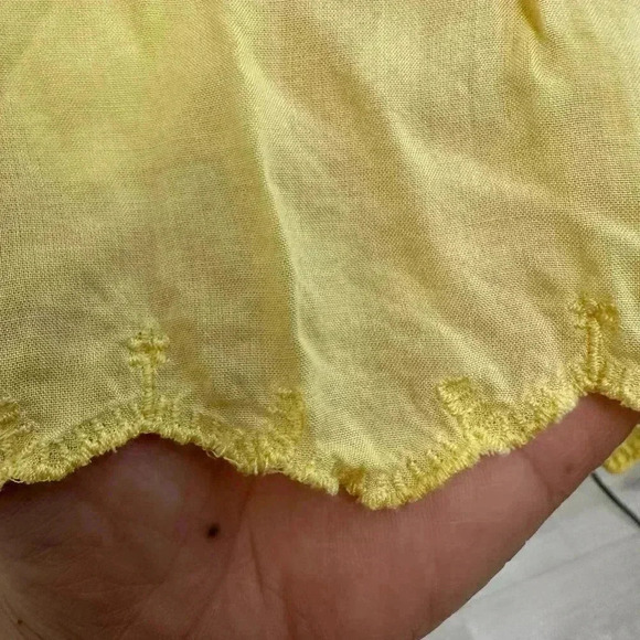 Wilfred  La Boheme Sidonie Tiered Ruffle Feminine Babydoll Mini Dress Yellow S - Picture 8 of 14